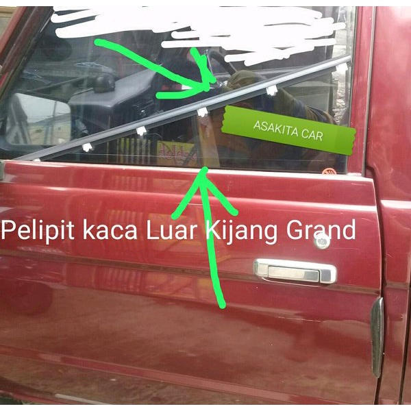 PELIPIT KACA PINTU LUAR TOYOTA KIJANG GRAND- KIJANG SUPER