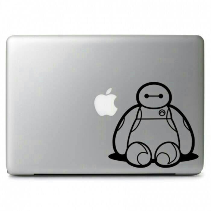 Garskin laptop Stiker Big Hero 6 cute Baymax Sitting Cutting Sticker