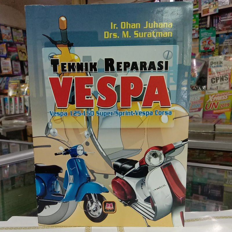 Jual Buku Teknik Reparasi ( Servis ) Vespa 125 - 150 Super | Shopee ...