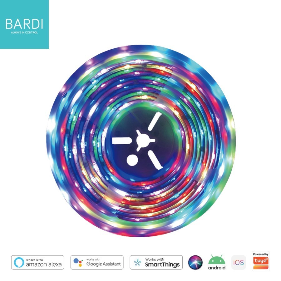 BARDI LED Flowing Strip 5M With Adaptor Lampu Hias RGBWW Wifi