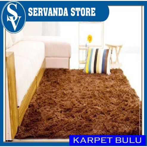 100x160 & 120x200 KARPET BULU KARPET LANTAI TIKAR BULU TEBAL