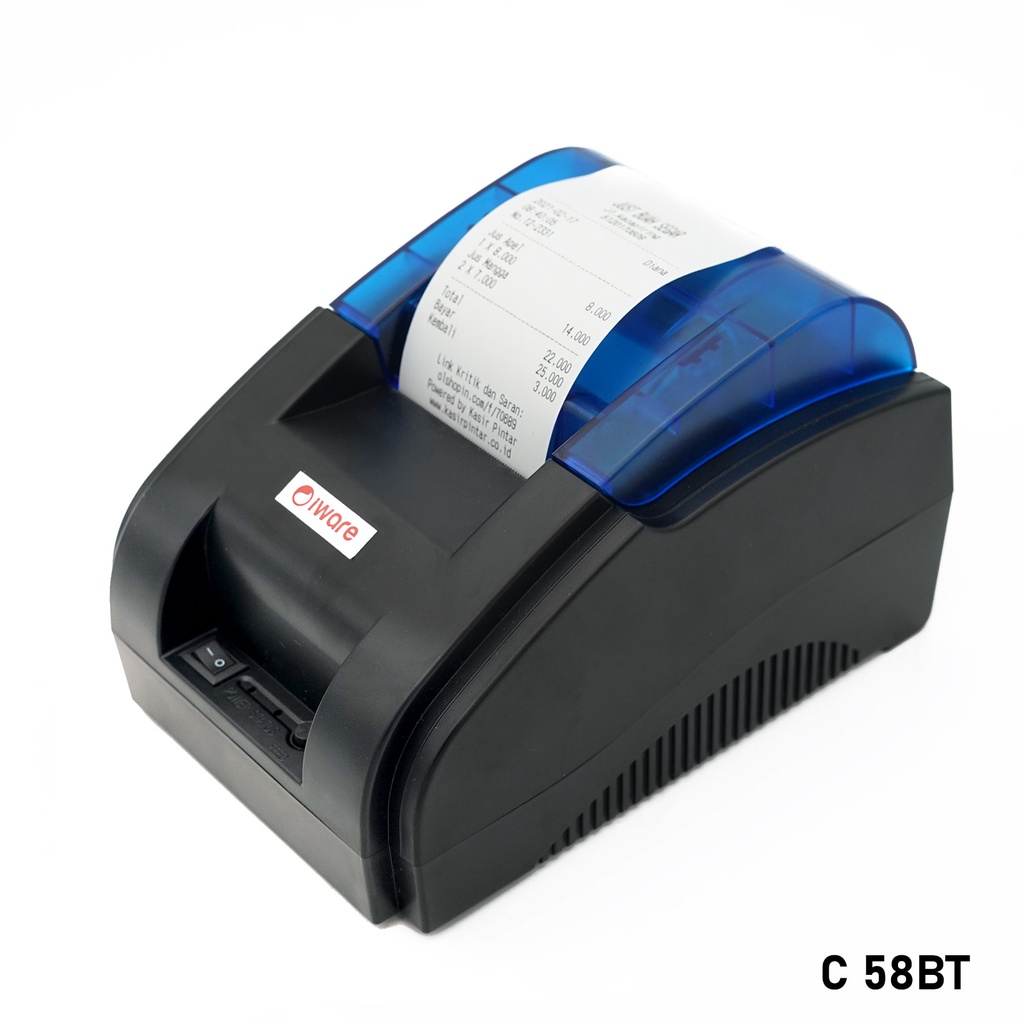 Mini Thermal Printer Bluetooth IWARE 58BT RPP02N 58mm Support Mokapos RPP02N