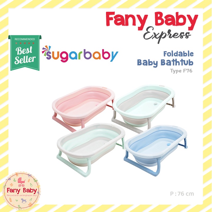 SUGAR BABY FOLDABLE BABY BATHTUB WITH HEAT SENSOR F76 &amp; F79