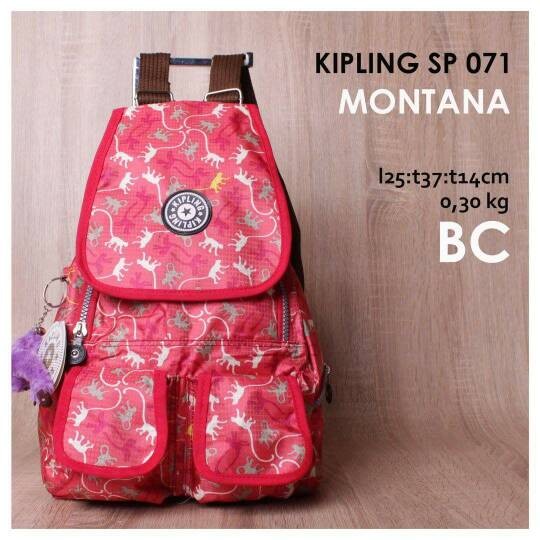 Kipling Montana ~ Monkey Red