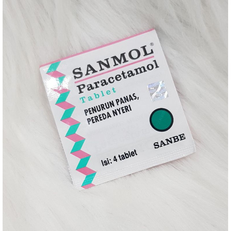 Sanmol Tablet 1 Strip isi 4 tablet