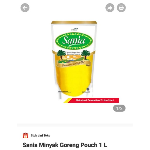 

Sania Minyak Goreng 1Liter