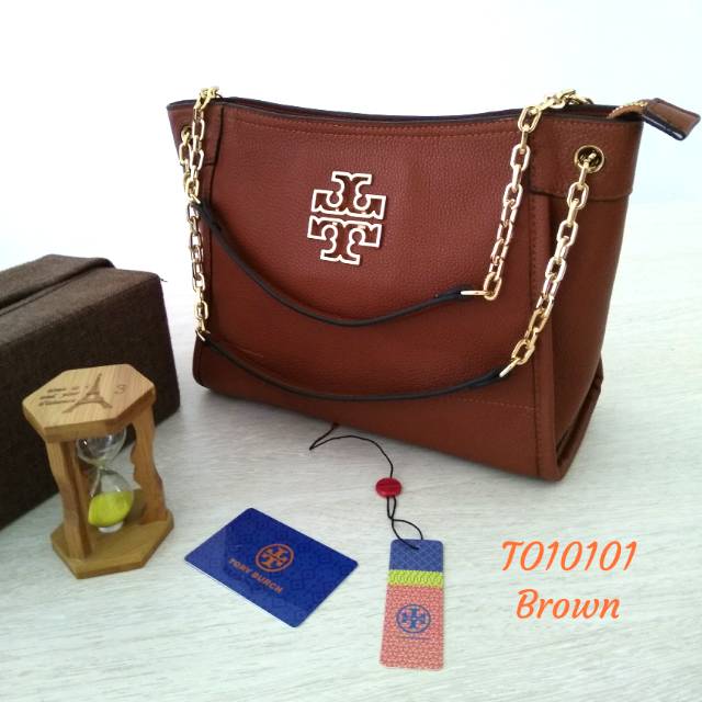 Tas wanita coklat tali rantai import China