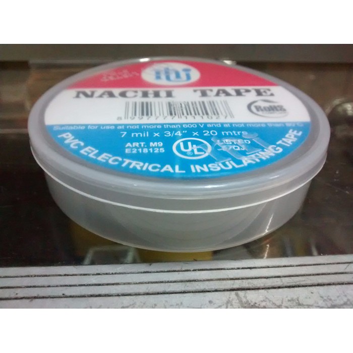 Isolasi listrik electrical tape nachi warna Putih