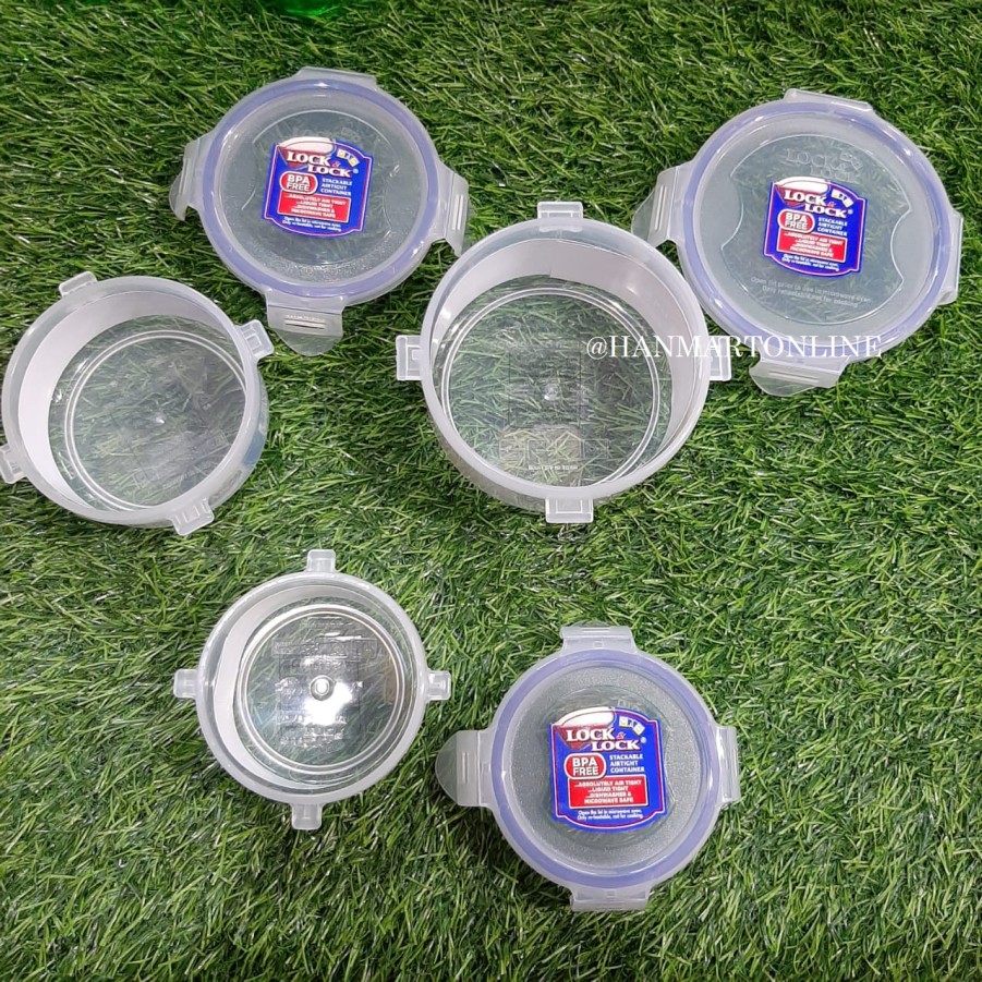 LOCK N LOCK - ROUND SHORT/ TEMPAT SIMPAN MAKANAN HPL