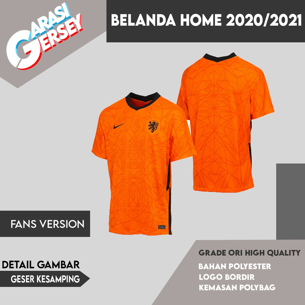Jersey Sepak Bola Belanda Home 2020/2021 Euro Netherlands