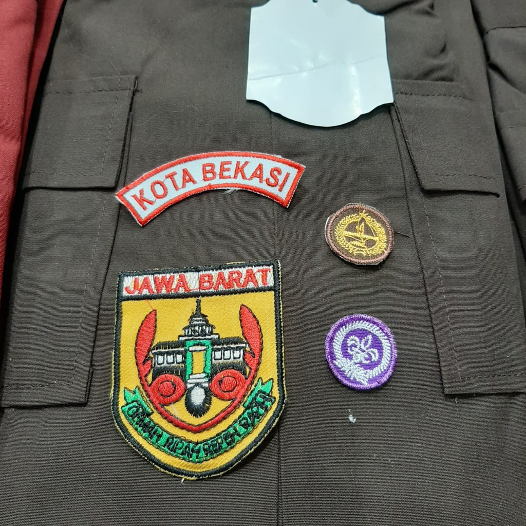 Badge Bordir Pramuka Bekasi dan Jakarta Timur Untuk Pria dan Wanita