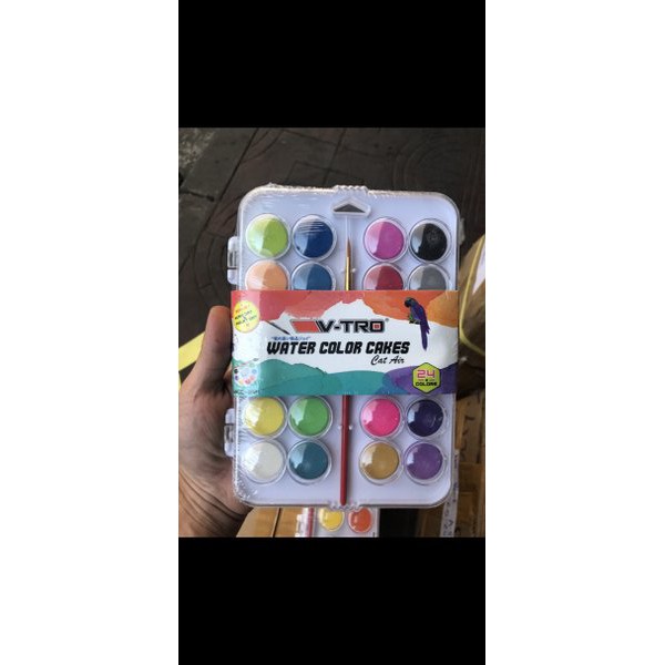 

Promo Spesial Water color cake vtro 24 warna cat air air padat Terbaru