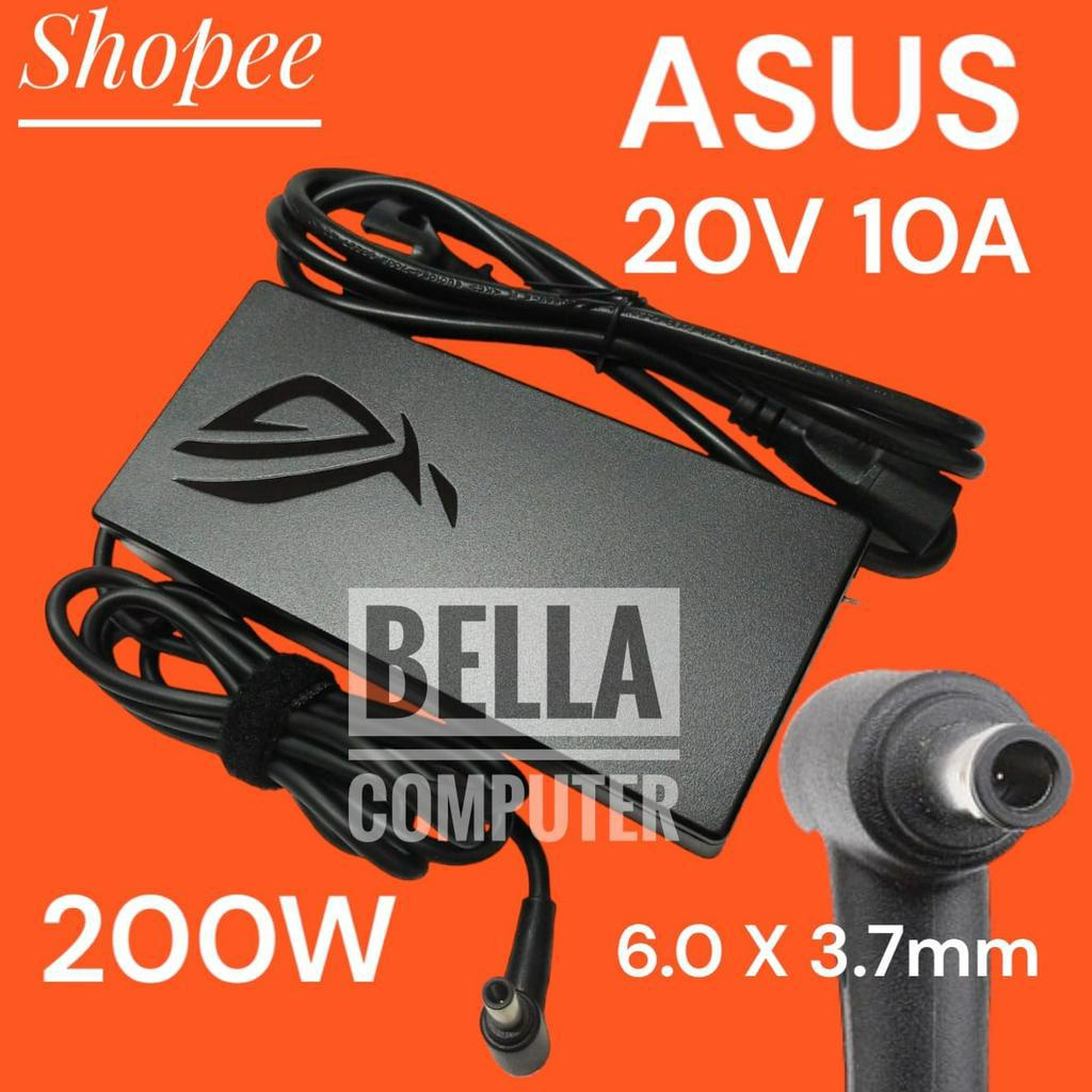 CARGER ASUS ZEPHYRUS G15 20V 10A 200W 6.0*3.7MM Adaptor Laptop ASUS TUFF DASH F15 A15 FX516PR FA506QR ROG G15 ZEPHYRUS FA506QR Untuk ASUS:FA706QR, TUF GAME A17 FA706QR, ZEPHYRUS G15 2021, ROG ZEPHYRUS G15 GA503QS, A15 FA506, A17 TUF766-QR,