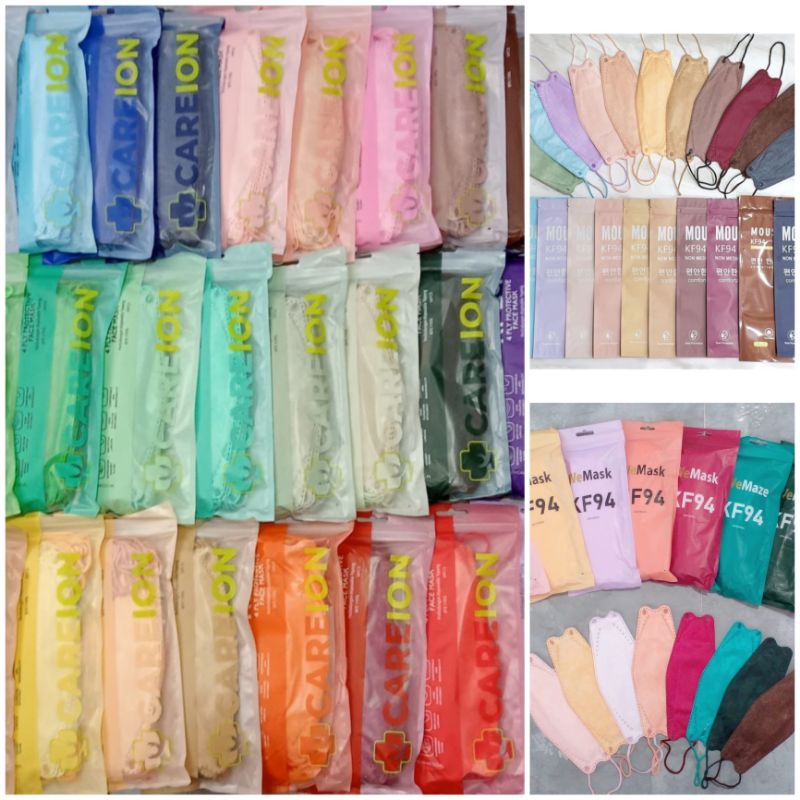 ECER MASKER KF94 5PLY NUDE SERIES DAN WARNA
