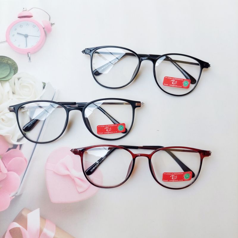 ELDORA / Kacamata Pria dan Wanita Model Kotak Segi Terbaru R13 5003 CL