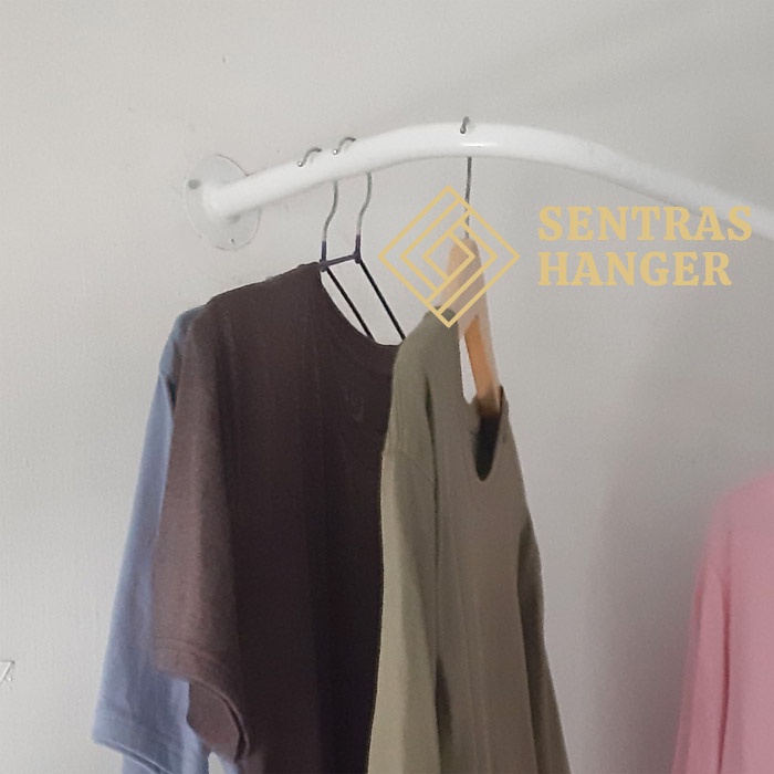 Gantungan Baju Dinding, Gantungan Baju Gawang, Paket Praktis