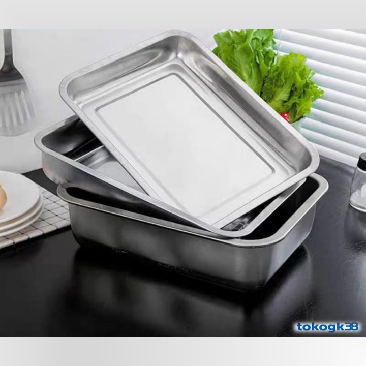 PROMO!! Nampan Persegi Stainless Steel