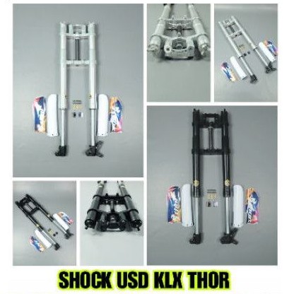 Shock Usd KLX Dtracker Thor Warna Silver Dan Hitam