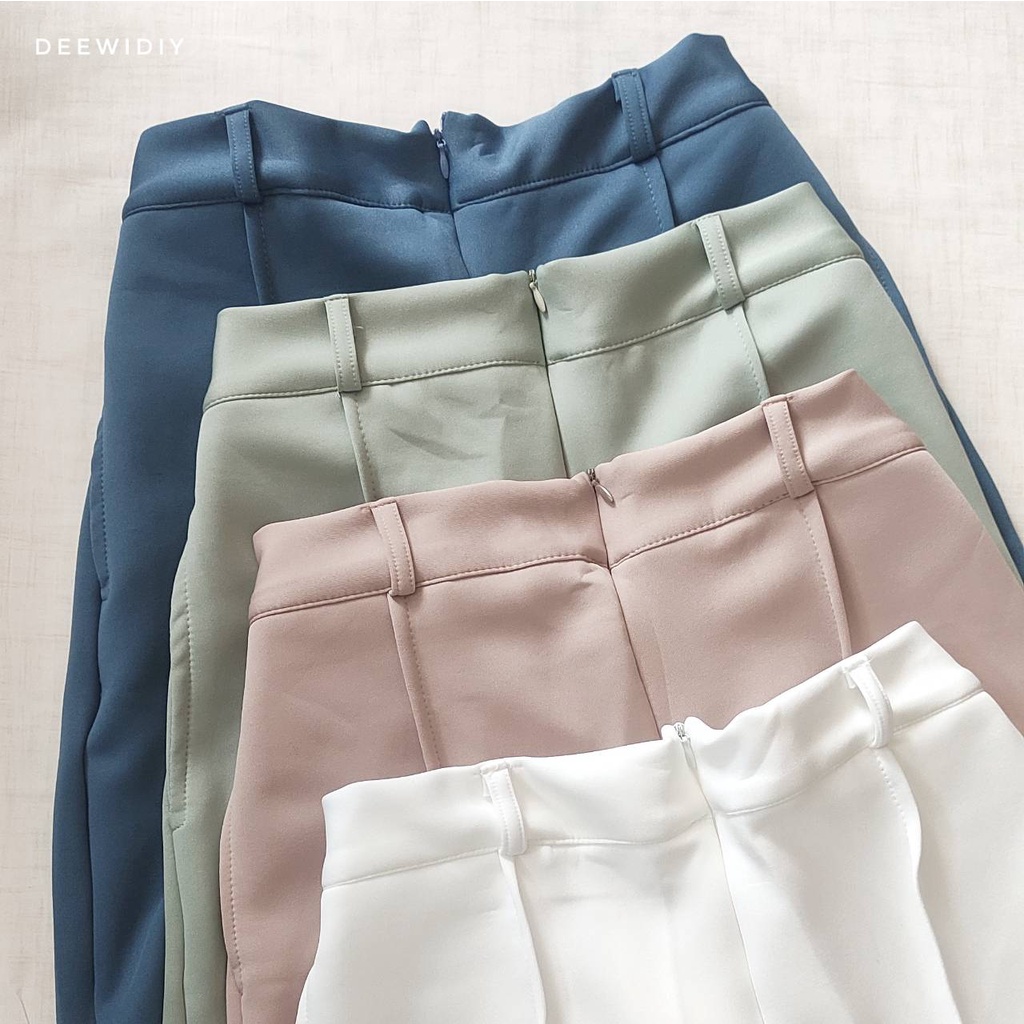 CELANA PANJANG KERJA WANITA FREE BELT - SHIREEN PANTS DEEWIDIY