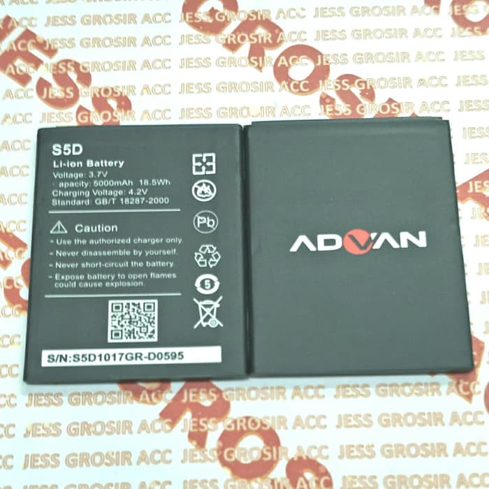 Baterai Battery Original Double Power ADVAN Vandroid S5D , S-5D , S 5D