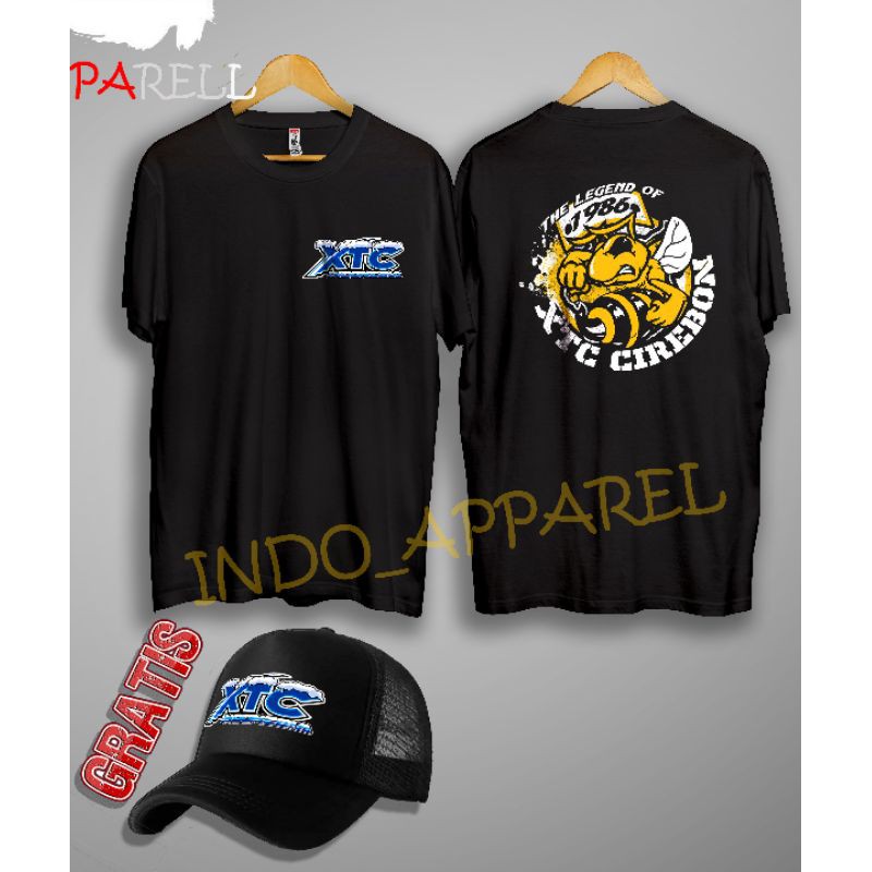 Baju Kaos Distro XTC Cirebon Bonus Topi Keren