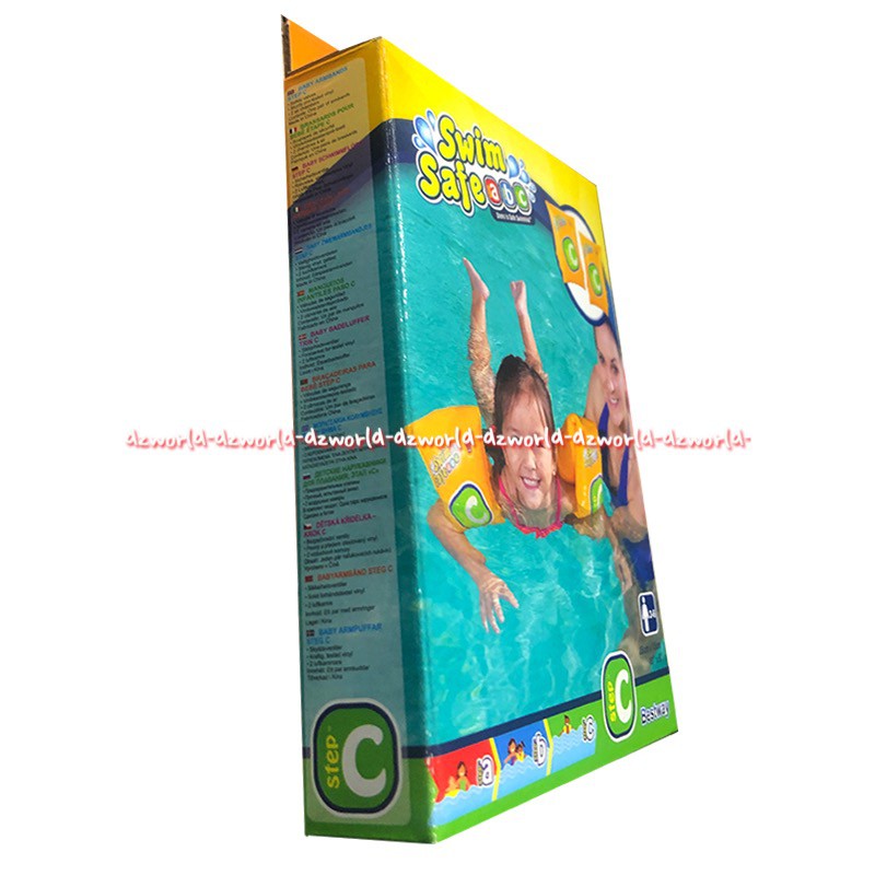 Bestway Swim Safe Step C pelampung anak untuk tangan lengan bahan PVC vinyl dengan katup pengaman Best Way
