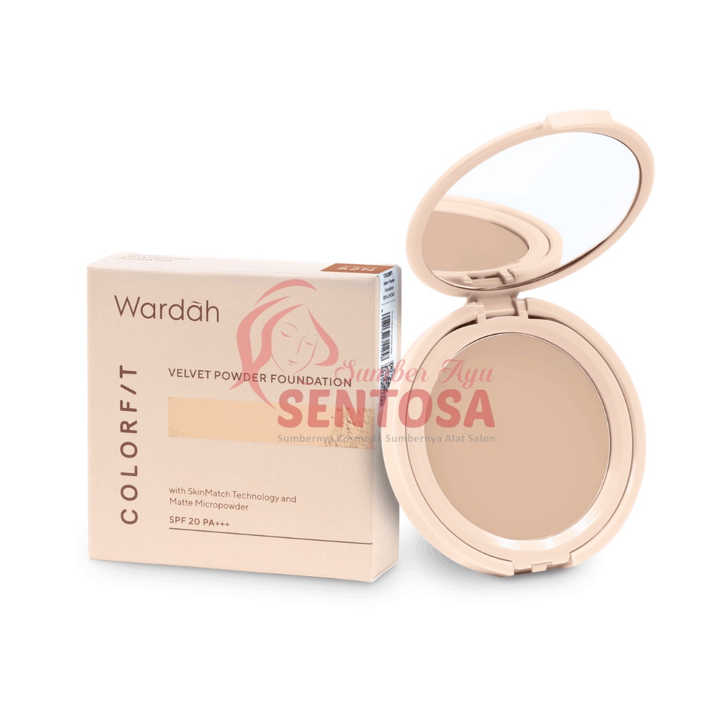 WARDAH COLORFIT VELVET POWDER FOUNDATION 11GR (REFILL)