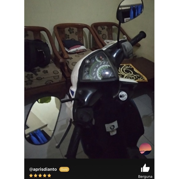 Spion mio standar spion gagang hitam universal semua motor yamaha sepasang kanan kiri