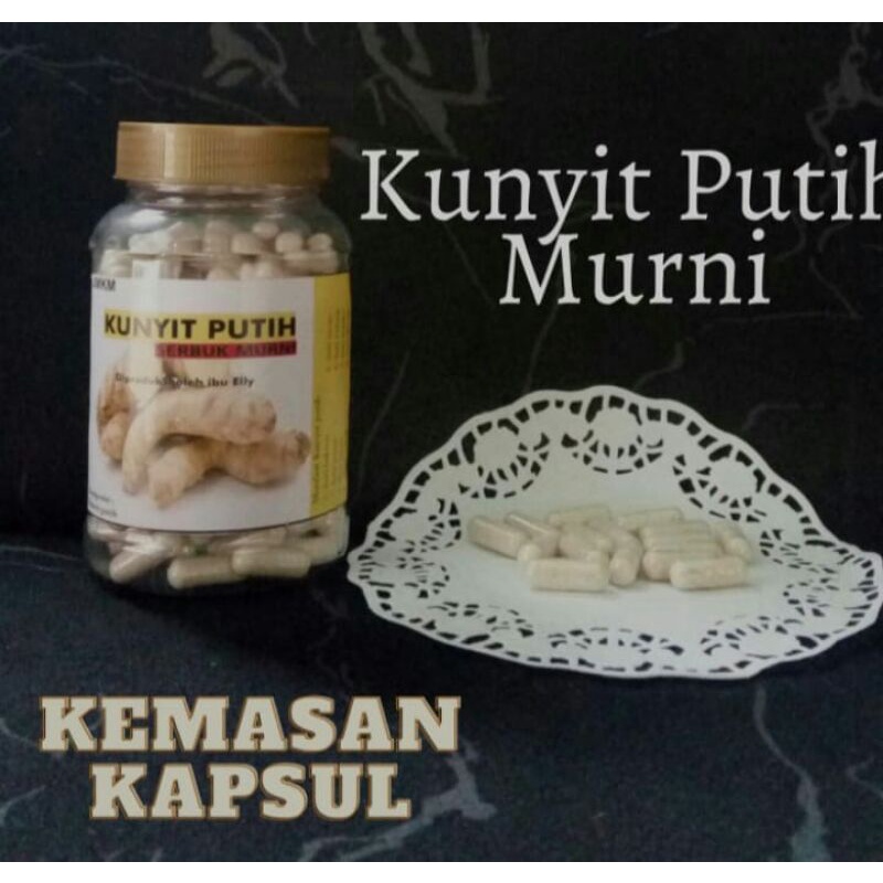 kunyit putih murni/kunyit putih kapsul/kunyit putih herbal/obat maag/obat miom/obat kanker