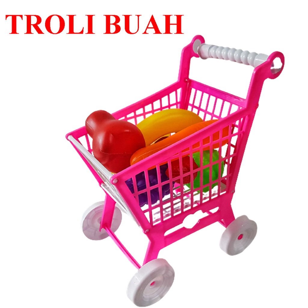MAINANKEI MAINAN ANAK TROLI BUAH B552 TROLI KERANJANG BUAH BUAHAN-2