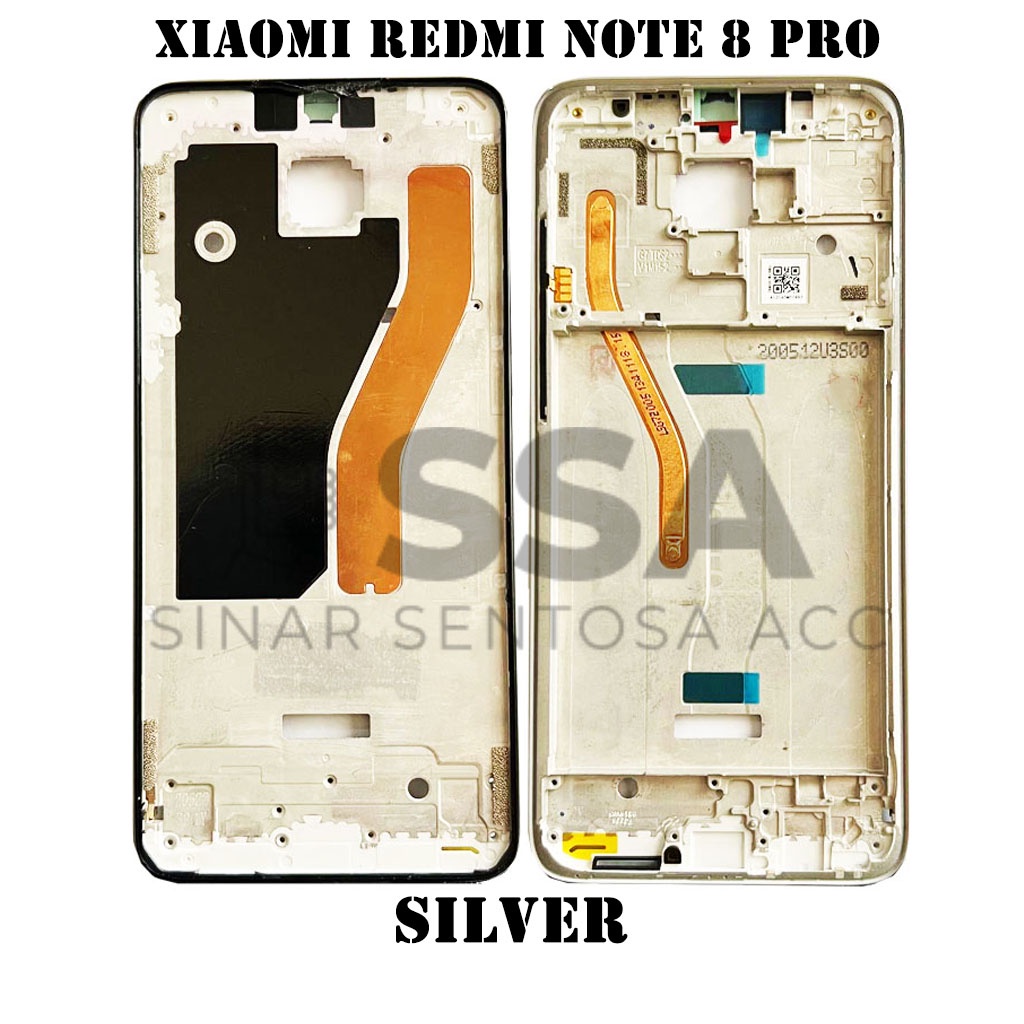 Tulang Tengah Middle Frame LCD Xiaomi Redmi Note 8 Pro Original 100% Tulang Casing Bezel Bezzel Bazel Handphone HP Ori Original Awet Murah Note8pro 8pro note8