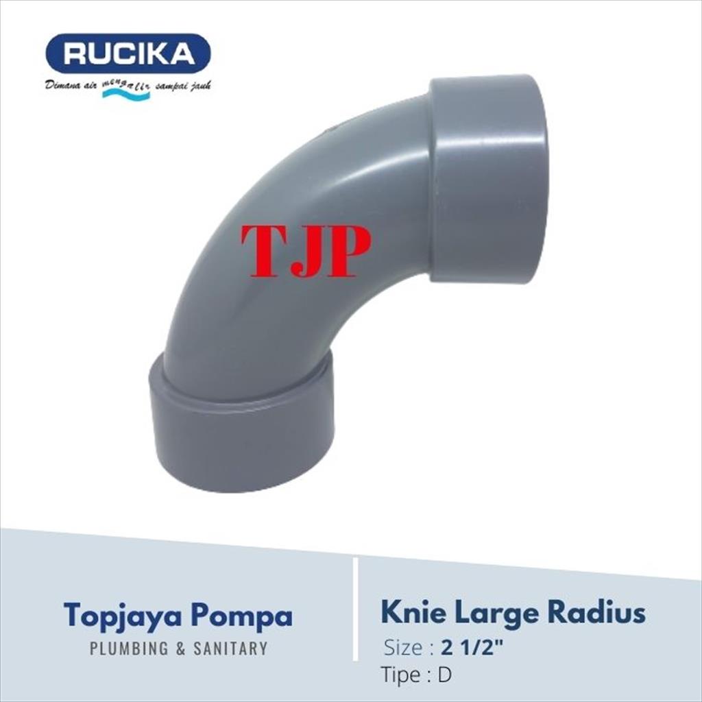 KNIE / ELBOW large radius PVC D RUCIKA 2 1/2&quot;