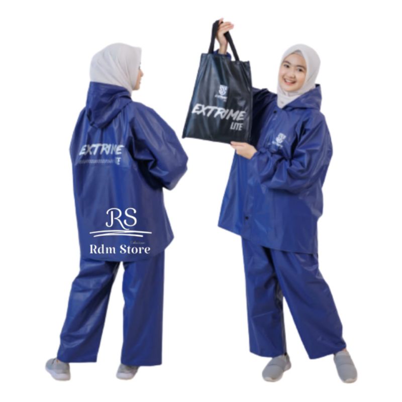 Raincoat Jas Hujan Terbaik Pria Wanita By EXTRIME Anti Rembes Bahan Tebal