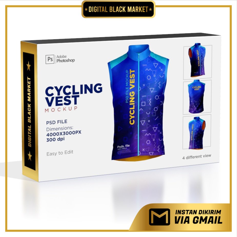 Cycling Vest Mockup Set