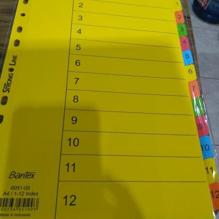 

Gaya Divider / Pembatas Kertas Bantex 6051 A4 (1-12, 12Pages) Sale!!!