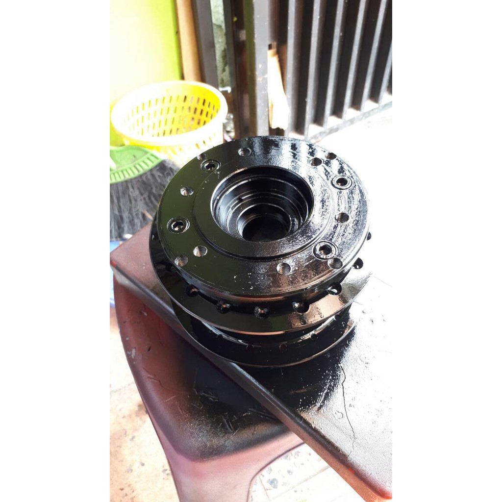 tromol ori scorpio custom double disk hitam