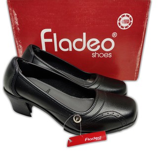 FLADEO-Sepatu Wanita Pantofel/Sepatu wedges hitam/Pantofel
