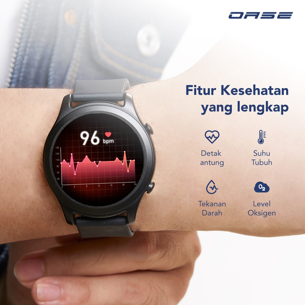 Olike Horizon W1 Smartwatch for Health 15Days Battery 160 mAh iOS Android Quick Charge Smartband IP67 OASE WS-S1-7