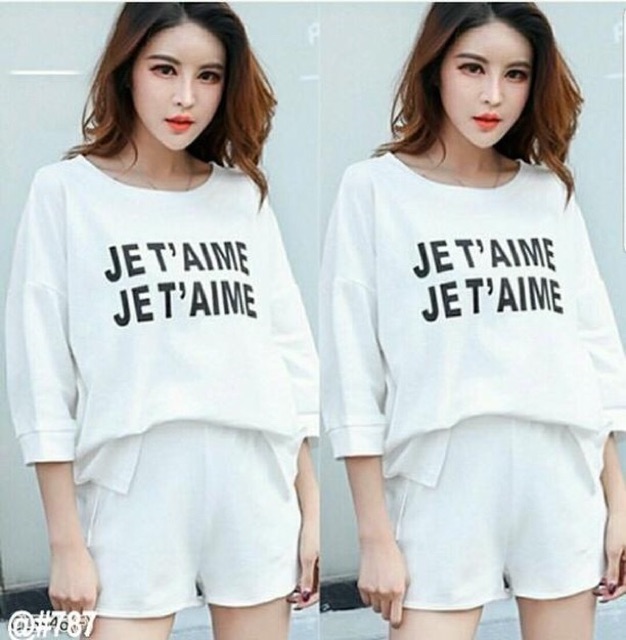 3Warna VD st Jet Aime / Stelan wanita murah / Stelan wanita kekinian