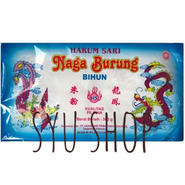 

Bihun cap naga hong harum sari 500 gr