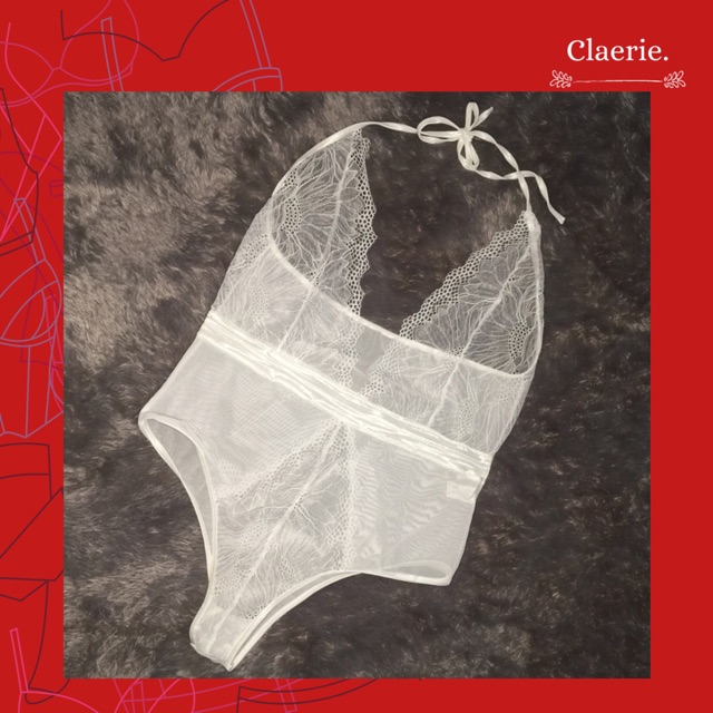 Big Size Lace Hollow Out Bodysuit Lingerie