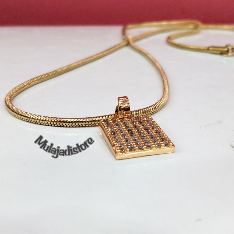 ☑️Cod Kalung Titanium Wanita Anti Kuntur Kalung Titanium Wanita Terbaru  Kalung Titanium Wanita Kalu