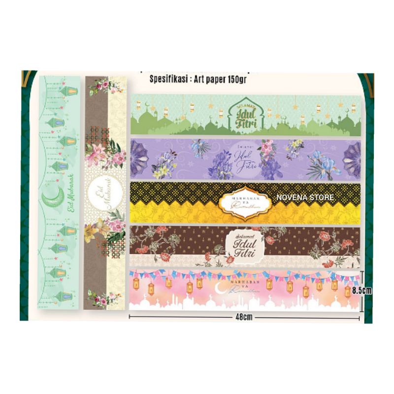 

PAPER BELT LEBARAN HIASAN BOX HAMPERS IDUL FITRI