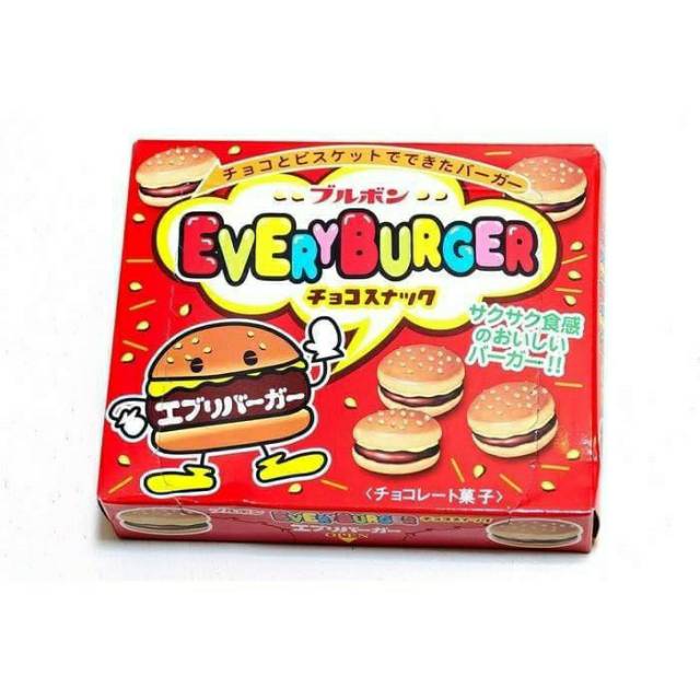 

Bourbon Every Burger Biskuit Lapis Coklat Bentuk Burger 68 g