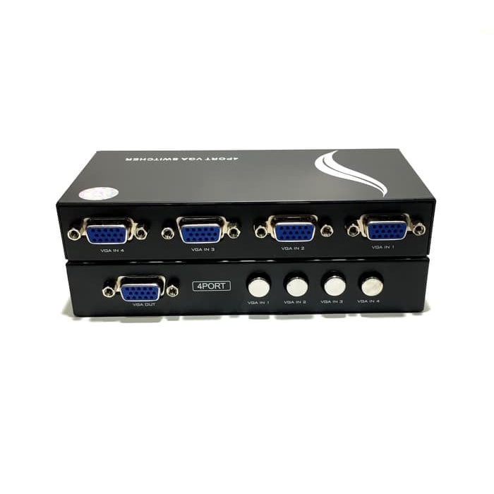 VGA Switch 4 Port manual switcher 4 input to 1 Output / VGA Switch 4 Port