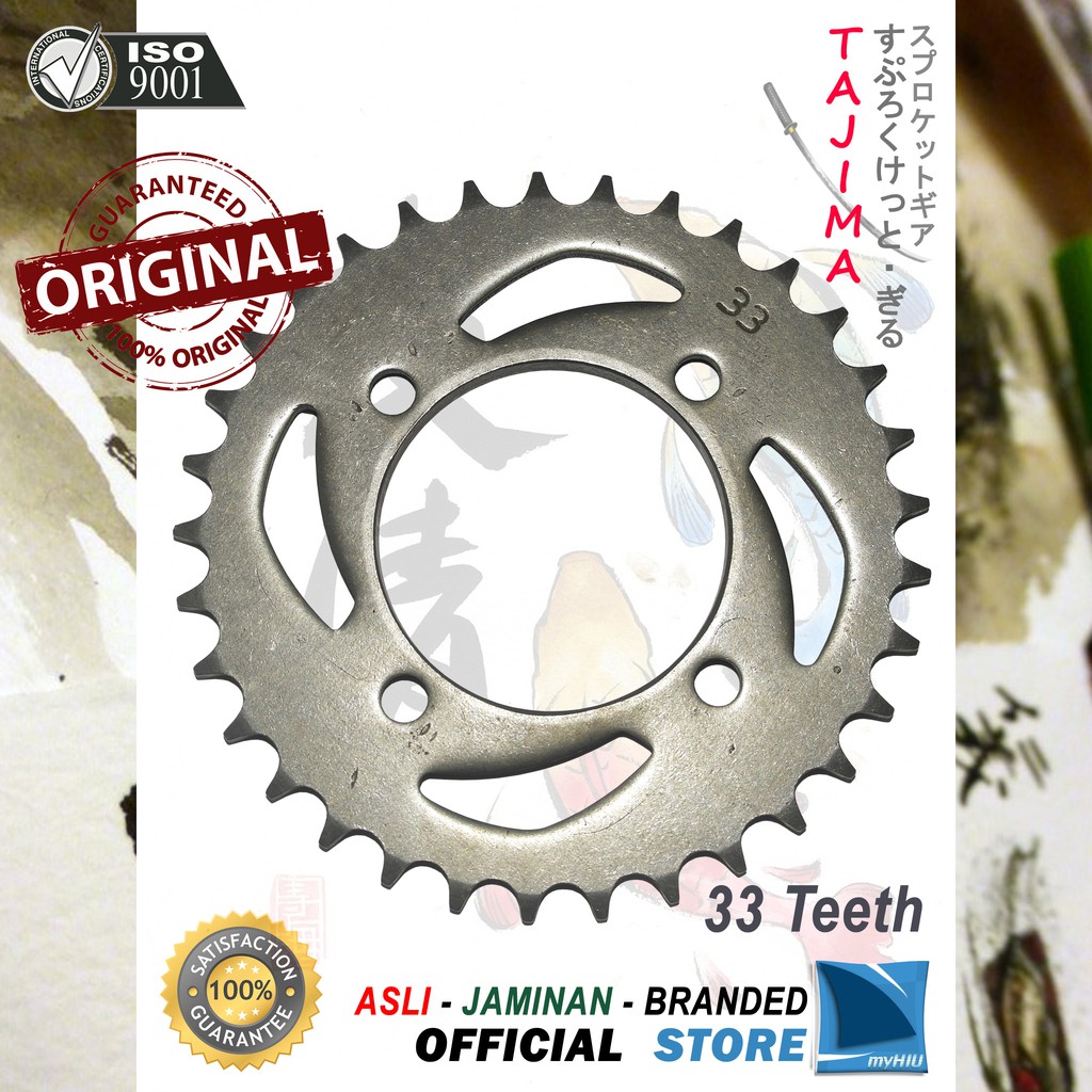 Gigi Tarik 28T~ 38T YAMAHA Jupiter Z1 / Z One / Z New Gir Belakang - Rear Sprocket Gear TAJIMA