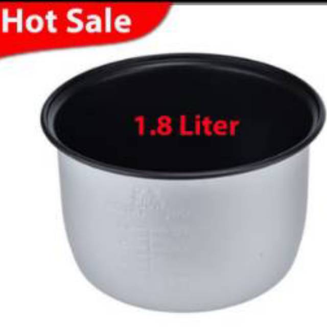 Panci Teflon Magic Com Rice Cooker Miyako 1.8 Liter tinggi 15cm