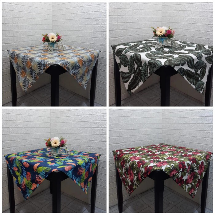 TAPLAK MEJA PERSEGI 100 X 100, 120 X 120 CM, TAPLAK MEJA MAKAN, TAPLAK