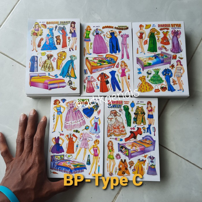 Mainan     Paper Doll bongkar pasang BP kertas Mainan Anak Jadul     hanya di shopee