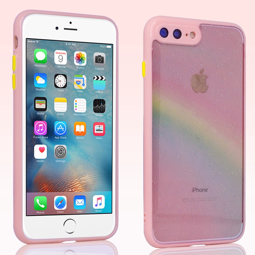 MallCasing - iPhone 6G+ | 7G+/ 8G+ | XR | XS Max | X/ XS Hard Case Clear Glitter